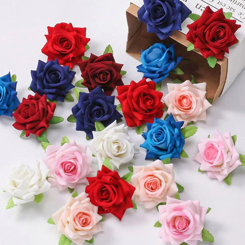 Pcs velvet artificial rose - pcs,