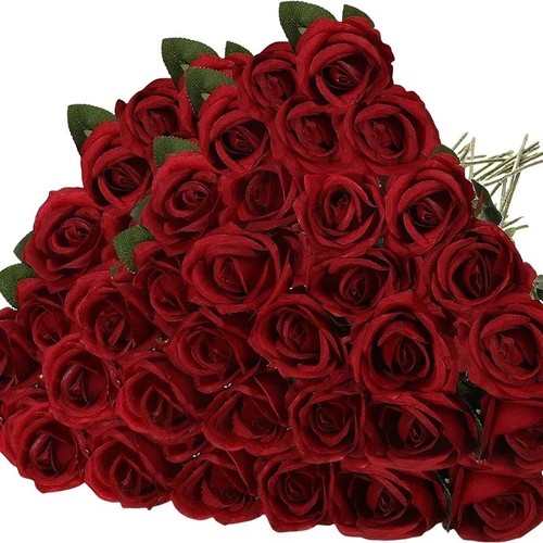 Pcs velvet rose artificial - pcs,