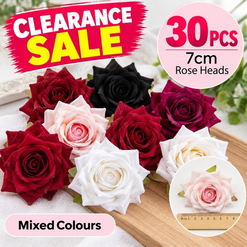 Artificial velvet rose - 30,