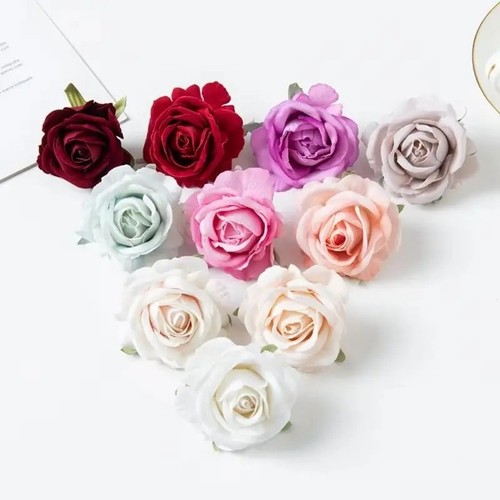 10pcs artificial silk roses - 10pcs,