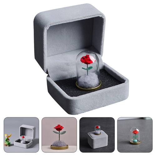 Preserved rose decor grey - preserved,