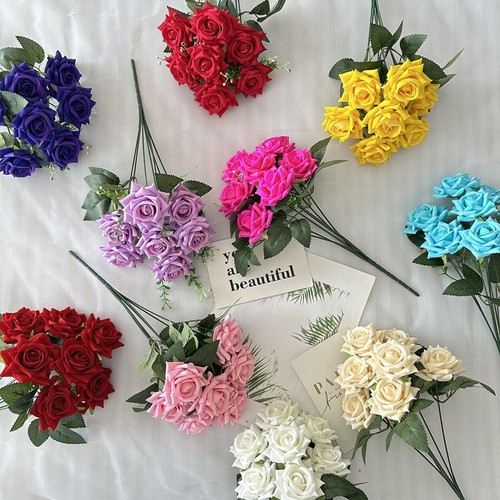Realistic velvet rose bouquet - realistic,