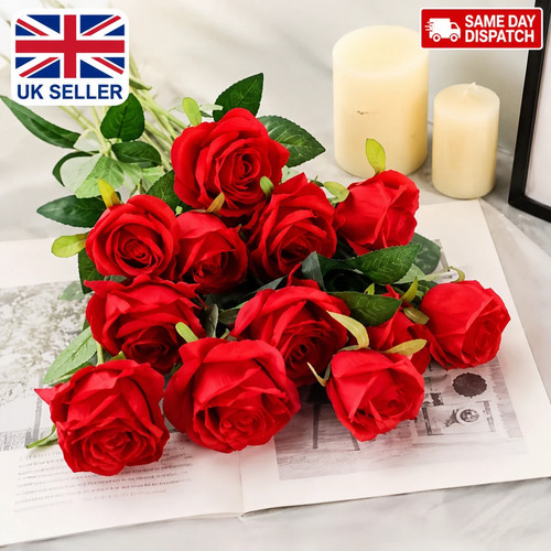 Artificial single rose - 1-10,