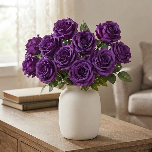 12pcs lifelike purple - 12pcs,