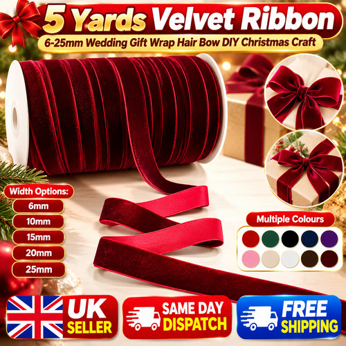 Yards velvet ribbon 25mm - 5,
