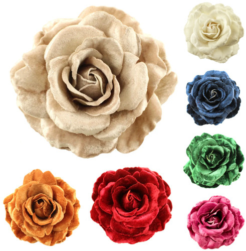 Velvet magnolia rose flower - velvet,