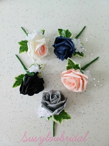 Buttonholes rose wedding - wedding,