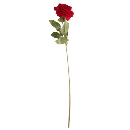 Red velvet rose artificial - red,